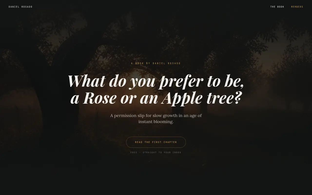 The Book homepage