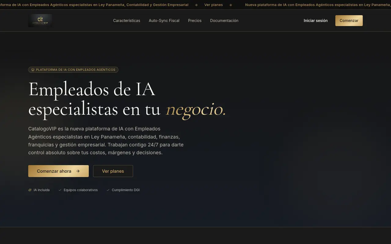 CatalogoVIP homepage